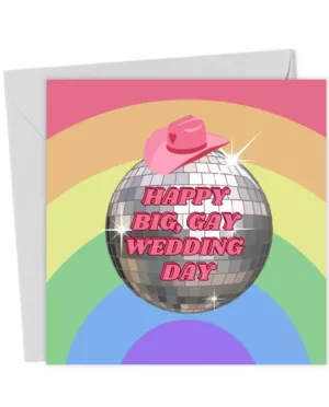HAPPY BIG GAY WEDDING - Wedding & Engagement Card