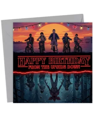 Happy Birthday from the Upside Down - Stranger Things Themed Card