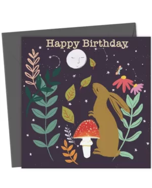 Hare And Moon Happy Birthday