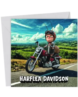 Harflea Davidson Motorbike Lover Greetings Card