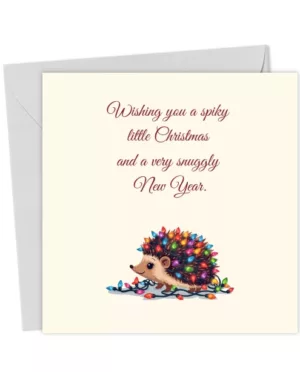 Hedgehog Christmas lights