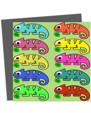 Iguanas two by two eating their greens