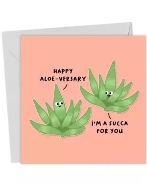 I'm a succa for you plant themed card