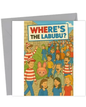 Labubu Happy Birthday Card