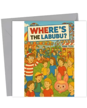 Labubu Happy Birthday Card