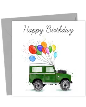 Land Rover Birthday Card