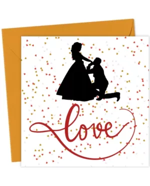 Love Engagement Card – Romantic Congrats on Your Engagement Greeting