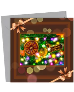 Luxury Christmas Card – Dried Orange & Cinnamon Decoration