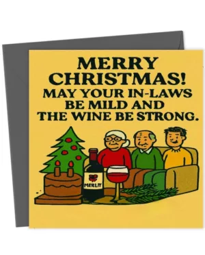 Merry Christmas – Funny In-Laws Card.
