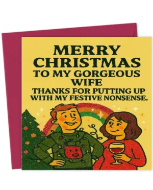 Merry Christmas – Husband-to-Wife Card.