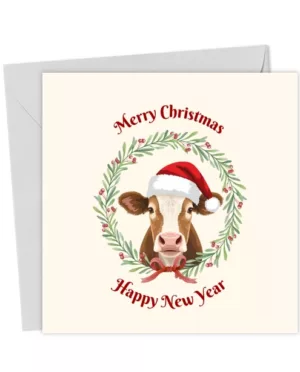 Merry Christmas Cow