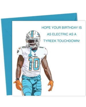 Miami Dolphins NFL Birthday Card