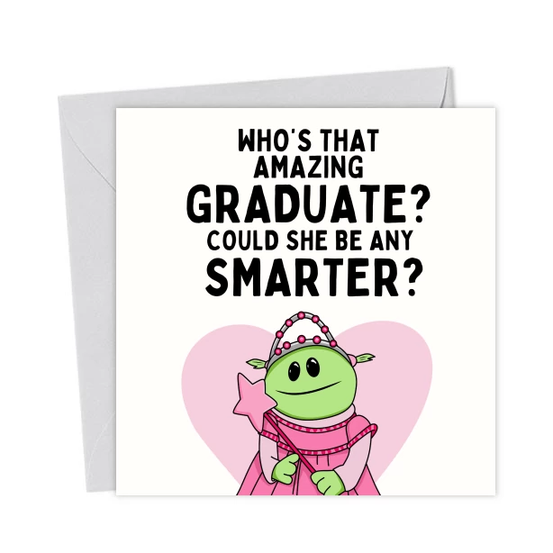 Humorous Be Inspired Nanalan Inspired Funny Graduation Card Could She Be Smarter ...