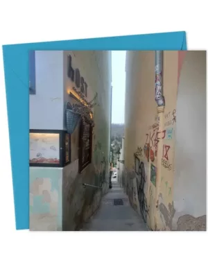 Narrow street in the Castle District, Prague