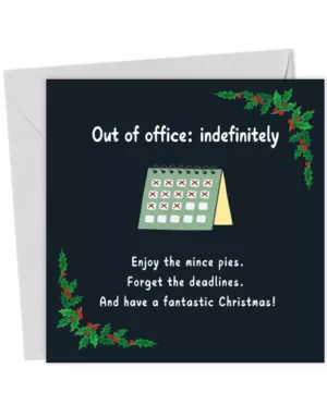 Out of office indefinitely. Have a fantastic Christmas!