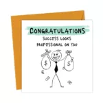 Professional Congratulations Card for Promotion or New Job Success