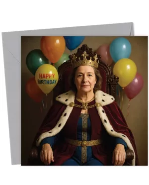 Queen for a Day - AI Face Swap Birthday Card