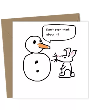 Rabbit and Snowman standoff