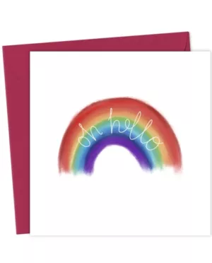 Rainbow baby card