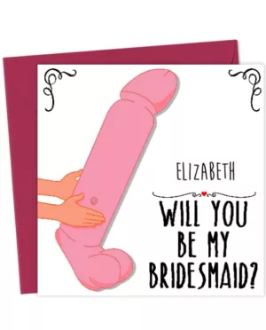 Rude Will You Be My Bridesmaid Inflatable Willy