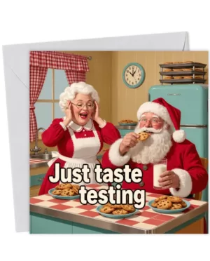 Santa Claus - Taste testing the christmas cookies