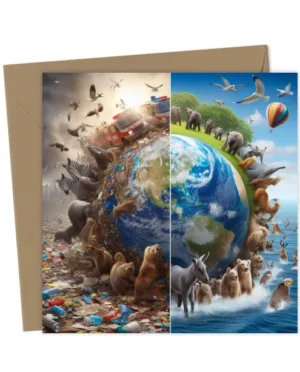 Save The Planet - Greetings Card