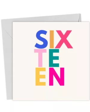 Sixteenth Birthday Card – Greetings Card