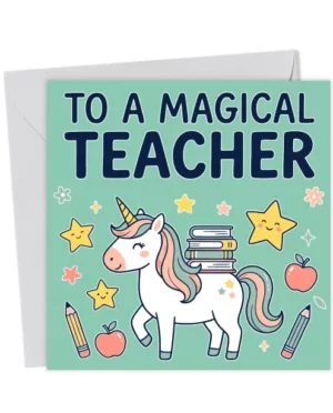 Thank you Teacher Thanks for Helping Me Grow School Card