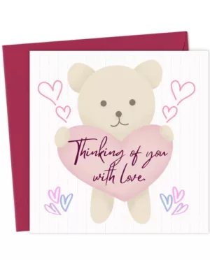 Thinking of You With Love Card – Sympathy, Support & Get-Well UK