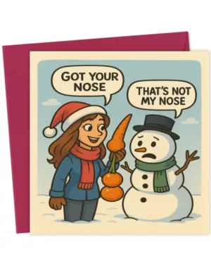 This snow man is missing something - snow balls!