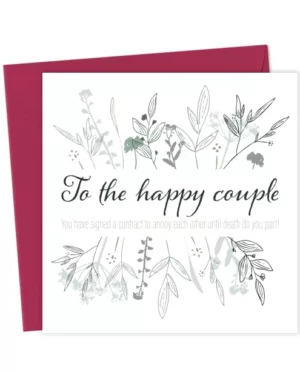 To The Happy Couple Wedding Card