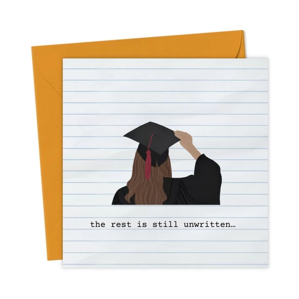 Unwritten - graduation card - Graduation Cards