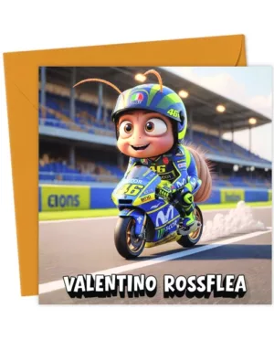 Valentino RossFlea  - MotoGP Racing Lover Greetings Card