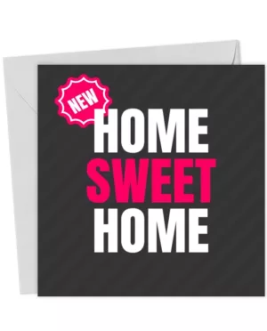 Vibrant New Home Sweet Home Card