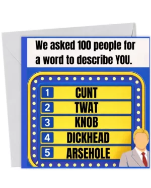 We Asked 100 People – Brutally Honest Card