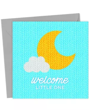 Welcome Little One Boy Blue New Baby Card