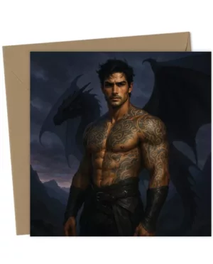 Xaden Riorson Fourth Wing Face Swap Greetings Card